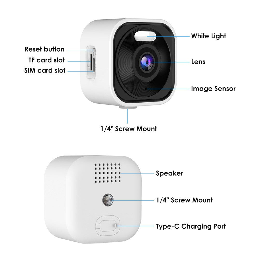 K15 1080P 3MP Security Camera 100 Degree Wide Angle IP66 WiFi Color Night Vision Two-Way Audio IP Camera
