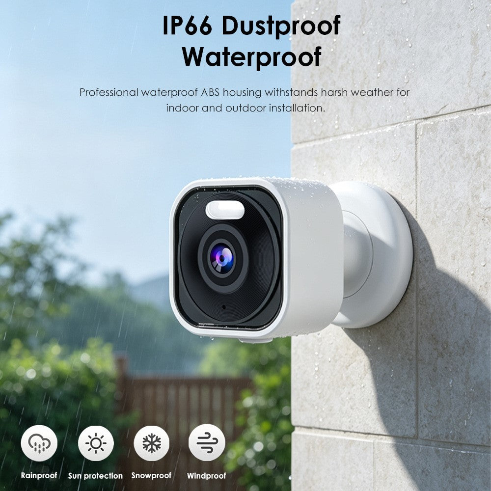 K15 1080P 3MP Security Camera 100 Degree Wide Angle IP66 WiFi Color Night Vision Two-Way Audio IP Camera