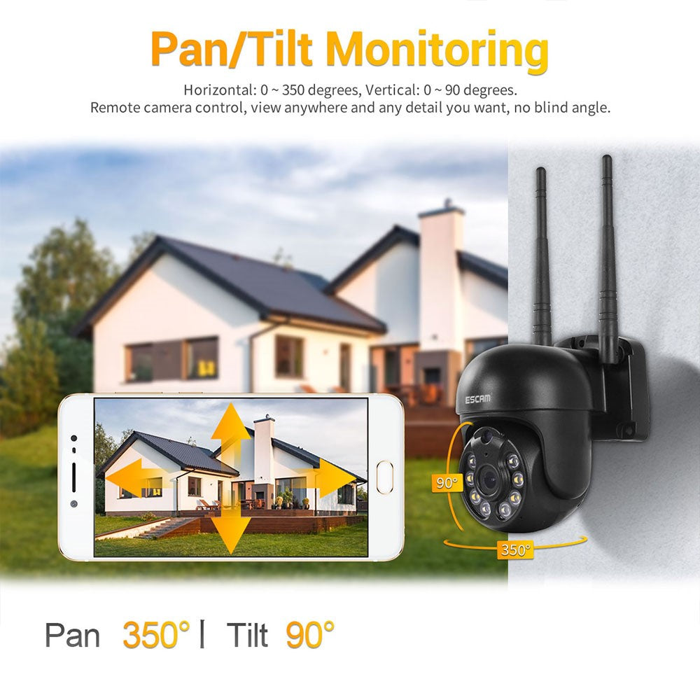 ESCAM WNK610 3MP Move Detection Dual-Light Source Night Vision Dual-Way Voice Intercom Wireless Security Camera