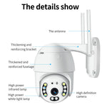 SD01 Ultra HD 5MP Security Camera Outdoor Waterproof PTZ Night Vision WiFi Camera RJ45 Internet for Home Security