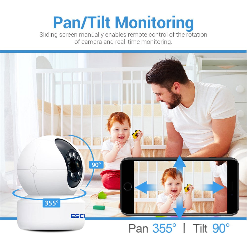 ESCAM QF005 3.0MP WiFi Two-way Voice Humanoid Detection IP Camera IR LED Night Vision Security Camera