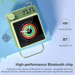 MAHDI M188 8 GB Bluetooth-kompatibel MP3-musikspelare, bärbar ultratunn spelare med 1,5-tums färgskärm, stöd för MP3-, FLAC-, APE- och OGG-ljudfiler (engelsk version)