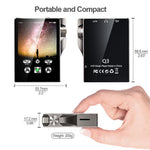 YOPHOON Q3 HiFi DSD Lossless Decoding MP3 Music Player Bluetooth-compatible 2.4-inch Touch Screen Portable Walkman
