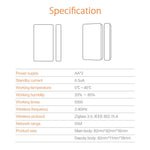 NEO NAS-DS05B Tuya ZigBee Smart Wireless Door Sensor APP Remote Control Door Window Sensor Smart Home Security System