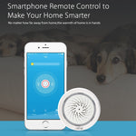 NEO NAS-AB02WT 2.4GHz WiFi Wireless Alarm Mini Smart Siren Alarm with Temperature and Humidity Sensor for Home (USB Powered)
