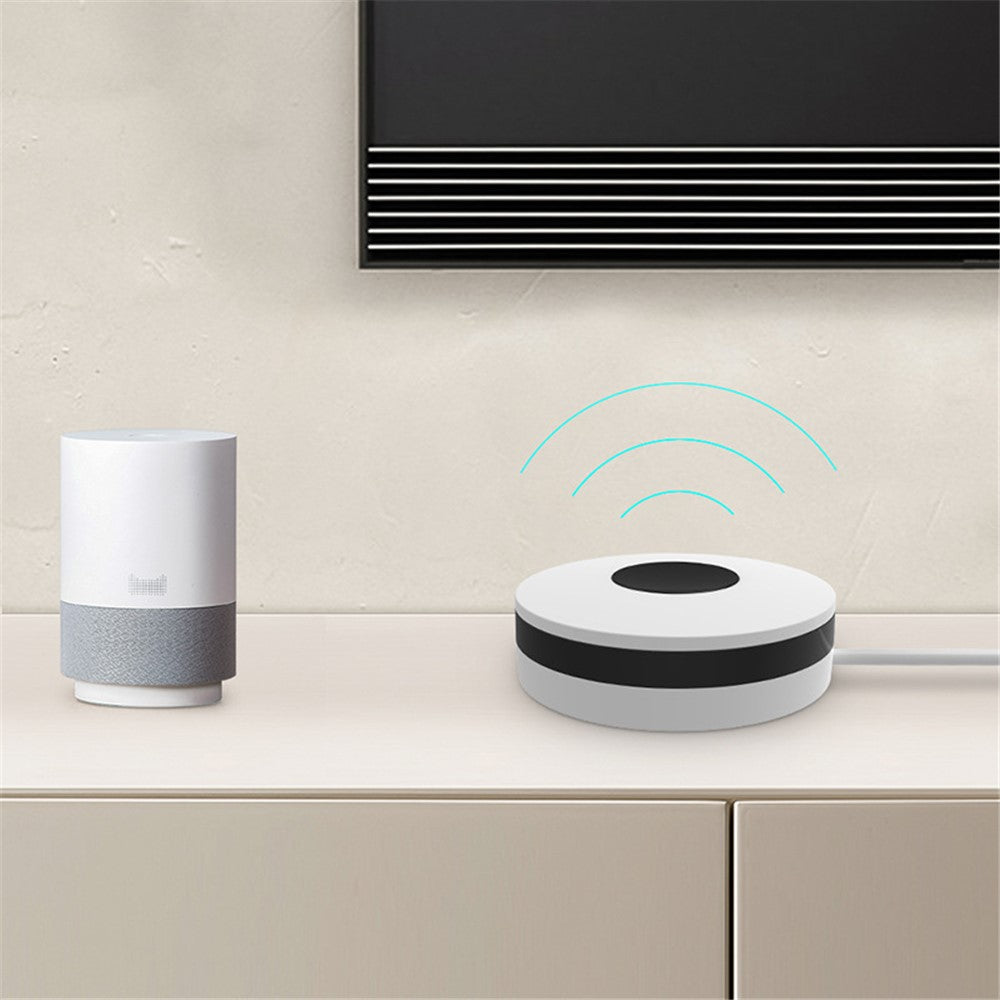 NEO NAS-IR02W Smart Home IR Infrarød Fjernbetjening Stemmestyret til TV, Aircondition, Audio, Kompatibel med Alexa