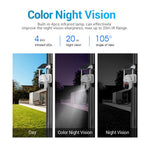 ESCAM QF103 3MP Cloud Storage PT WiFi PIR Alarm IP Camera + Solar Panel Full Color Night Vision Camera Security Monitor Camera Support Two Way Audio