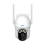 ESCAM QF103 3MP Cloud Storage PT WiFi PIR Alarm IP Camera + Solar Panel Full Color Night Vision Camera Security Monitor Camera Support Two Way Audio