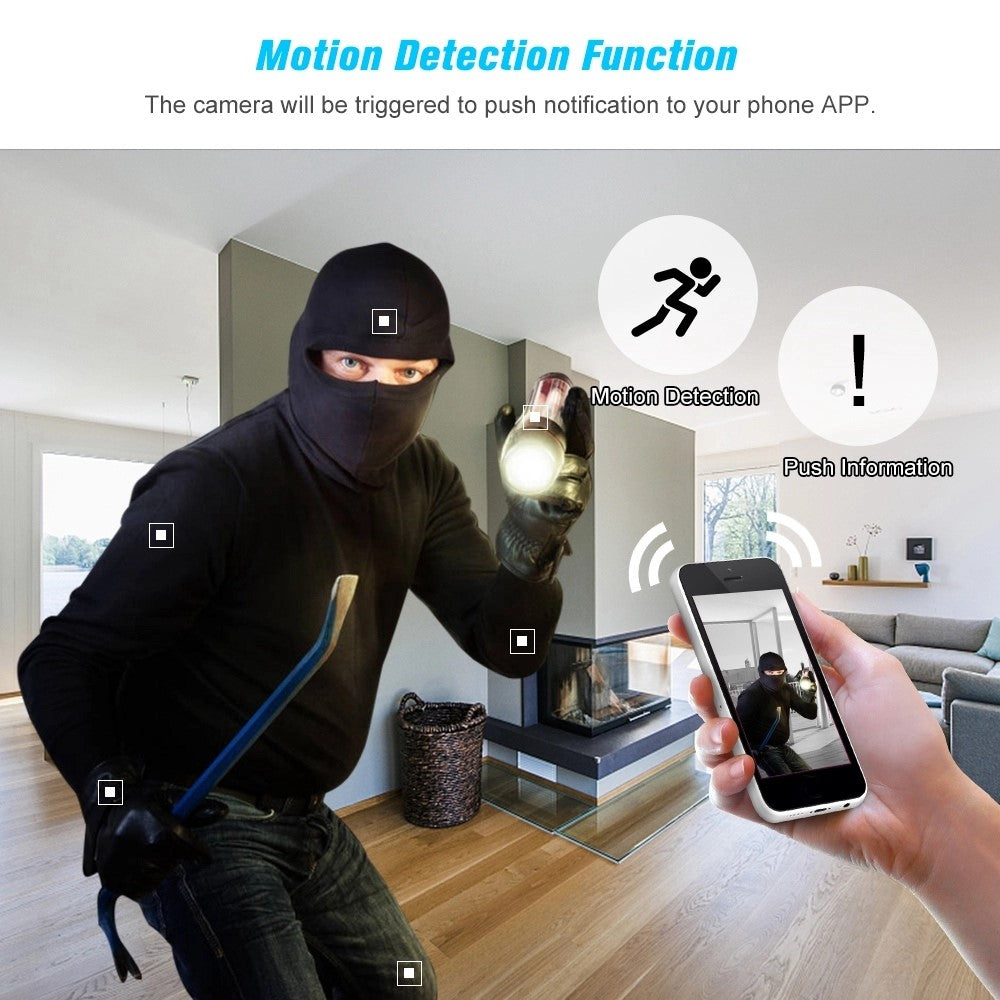 FY-H2-100 720P WiFi IP Camera Monitor Home Surveillance Two-Way Audio Wireless Webcam with Motion Detection Function