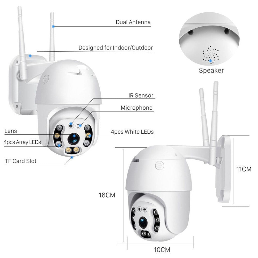 BES-P06 Home Security Camera 2MP Cam Motion Detection WiFi CCTV Camera Two-way Audio Funtion Mobile Phone Remote Control