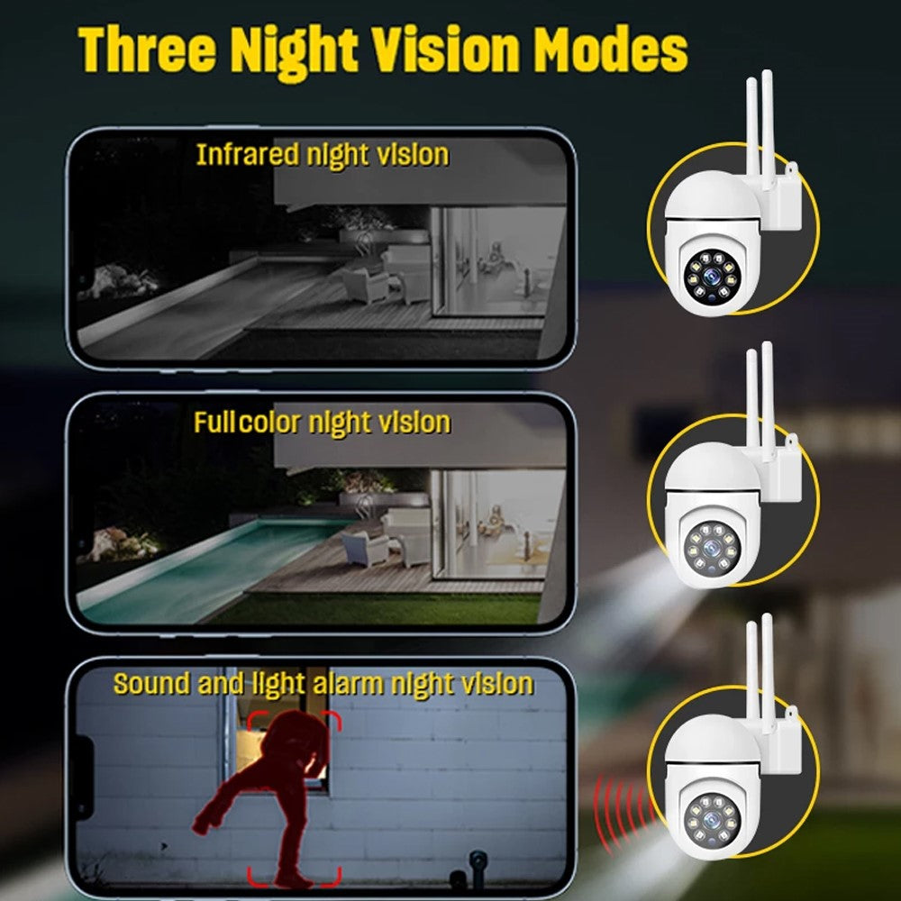 A7 Wireless WiFi Surveillance Camera Two-Way Voice Camera Monitor Support Night Vision for Home, Office