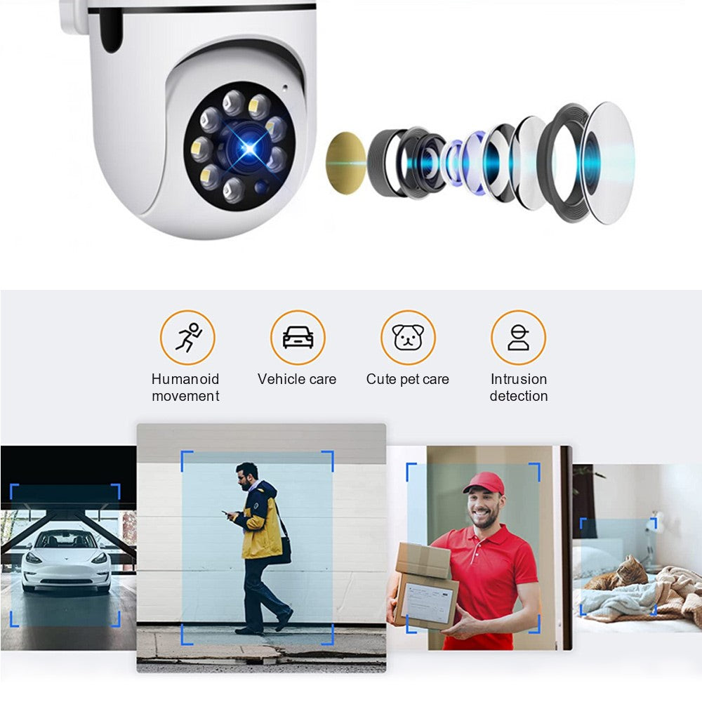 A11 2.4G Wireless WiFi Socket Camera Two-Way Voice Camera Monitor Support Infrared Night Vision Home, Office Surveillance Safety Camera