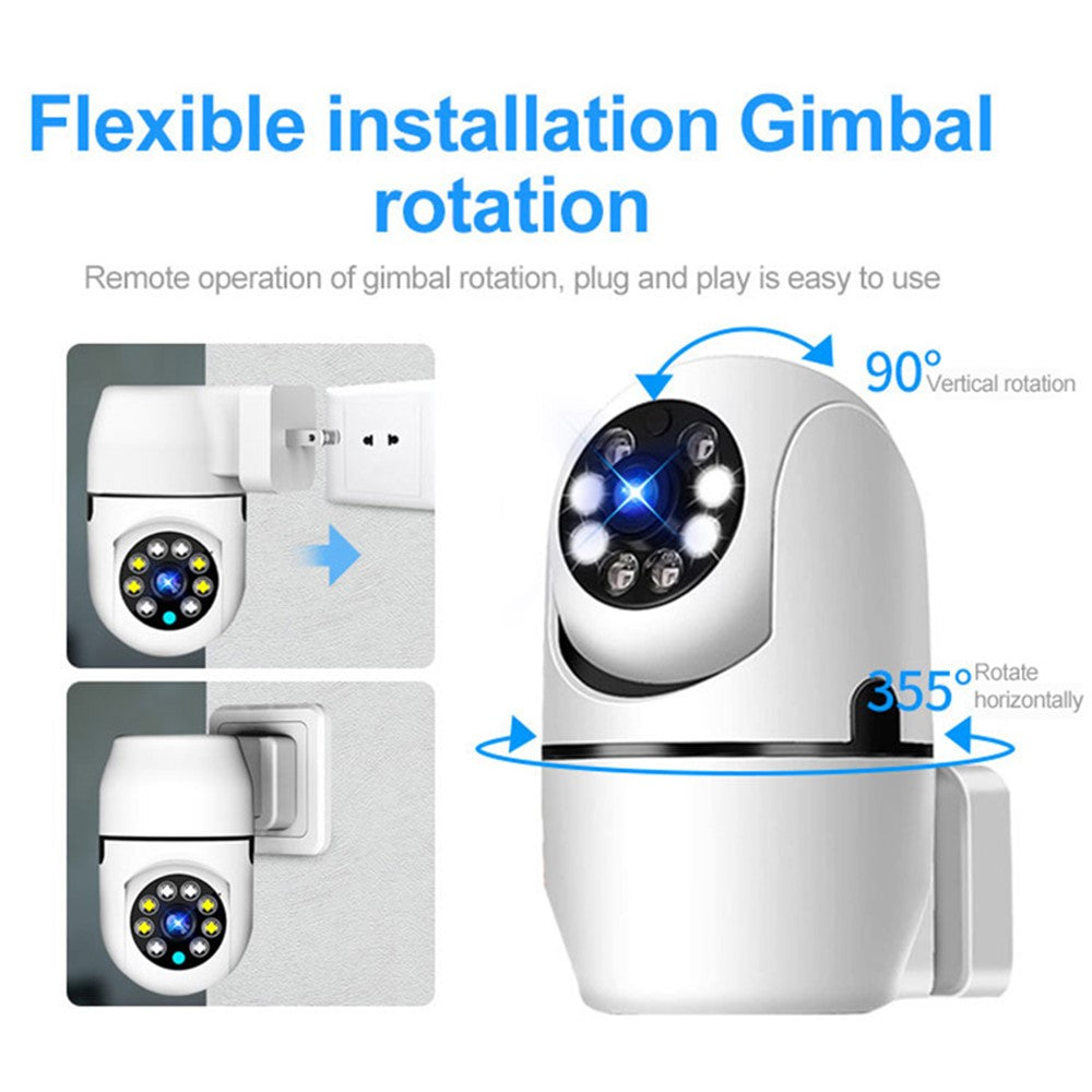 A11 2.4G Wireless WiFi Socket Camera Two-Way Voice Camera Monitor Support Infrared Night Vision Home, Office Surveillance Safety Camera