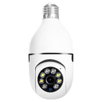 2.4G Smart WiFi Camera Mini PTZ 1080P HD IP Camera with Bulb E27 Socket, Two-Way Talk Home Surveillance