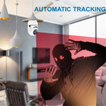 2.4G Smart WiFi Camera Mini PTZ 1080P HD IP Camera with Bulb E27 Socket, Two-Way Talk Home Surveillance