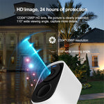 VSTARCAM 2MP Wireless Camera with Solar Panel, Battery Powered Low Power WiFi Camera Home Safety Device