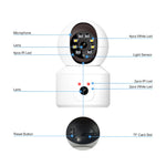 ESCAM QF010 2x2MP Dual Lens Motion Detection WiFi Camera Two-Way Voice Camera Support Cloud Storage
