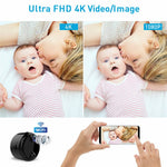 R10 Wireless WiFi Webcam Home Network Monitor Camera 4K HD Night Vision Cell Phone Remote Camera