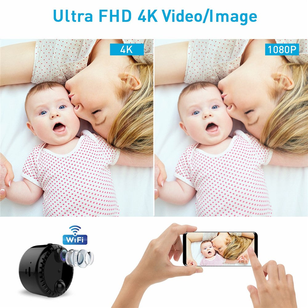 R10 Wireless WiFi Webcam Home Network Monitor Camera 4K HD Night Vision Cell Phone Remote Camera
