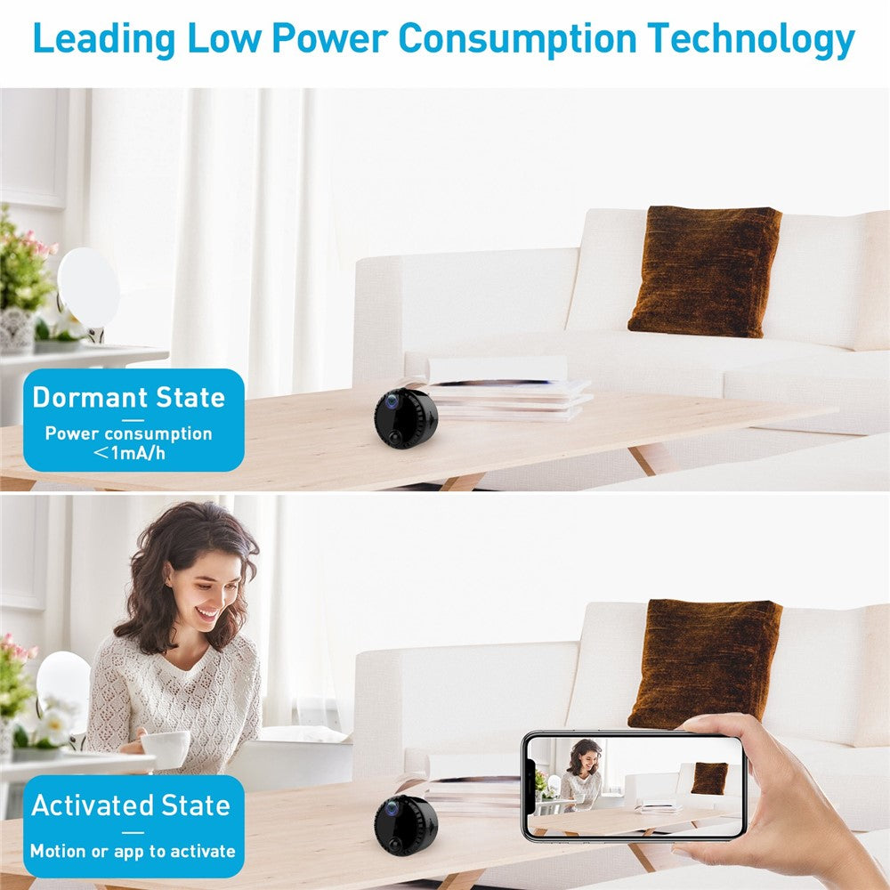 R10 Wireless WiFi Webcam Home Network Monitor Camera 4K HD Night Vision Cell Phone Remote Camera