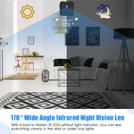 R89 Wireless WiFi Webcam Battery-Powered 4K HD Night Vision Camera Cell Phone Remote Monitor Camera for Home