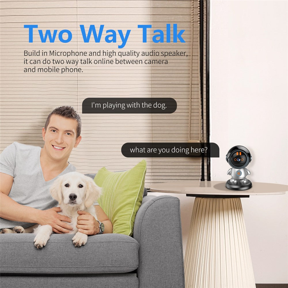 ESCAM PT302 3MP 1296P One Click Call Robotman H.265 WiFi IP Camera Home Security CCTV