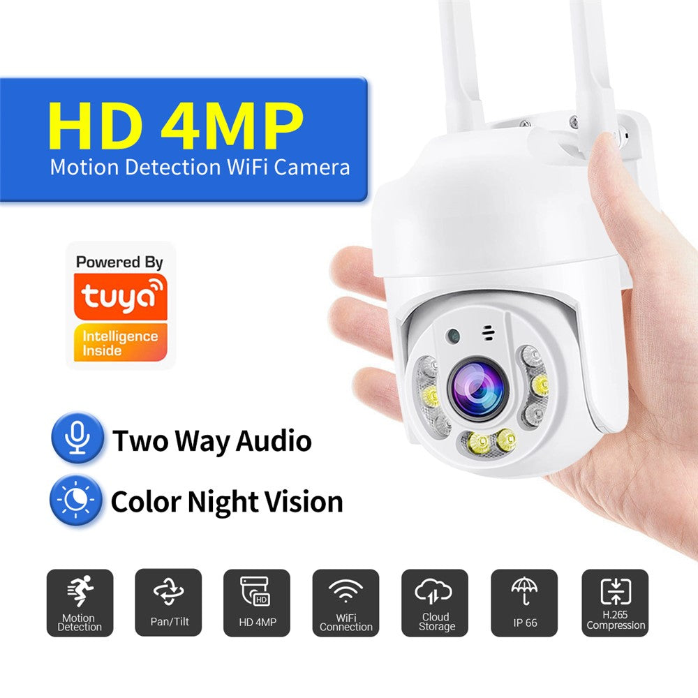 ESCAM TY114 Tuya H.265 Wireless WiFi Camera 4MP Two-Way Voice Night Vision Camera with Motion Detection