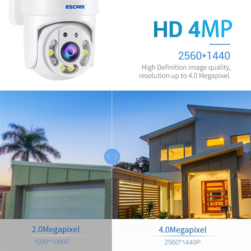 ESCAM TY114 Tuya H.265 Wireless WiFi Camera 4MP Two-Way Voice Night Vision Camera with Motion Detection