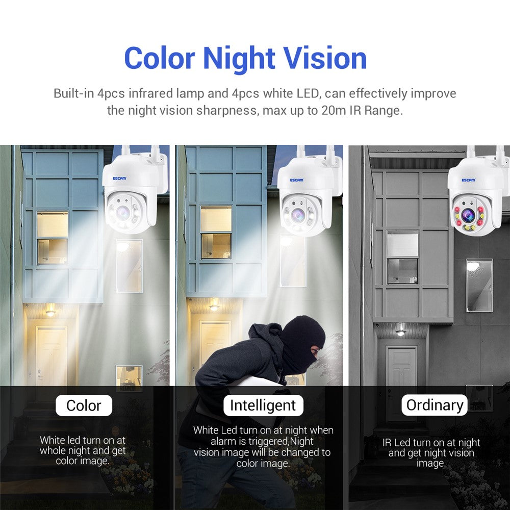 ESCAM TY114 Tuya H.265 Wireless WiFi Camera 4MP Two-Way Voice Night Vision Camera with Motion Detection