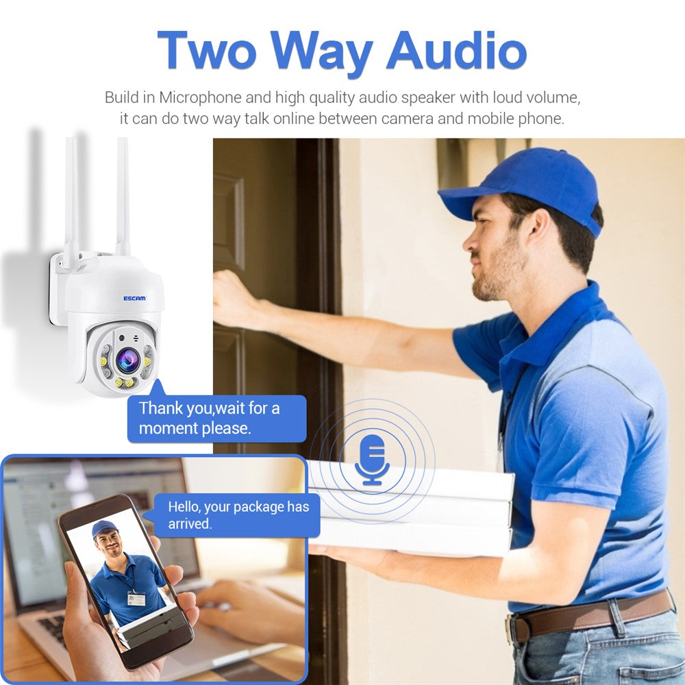 ESCAM TY114 Tuya H.265 Wireless WiFi Camera 4MP Two-Way Voice Night Vision Camera with Motion Detection
