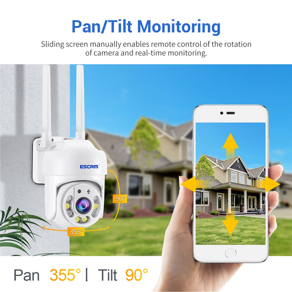 ESCAM TY114 Tuya H.265 Wireless WiFi Camera 4MP Two-Way Voice Night Vision Camera with Motion Detection