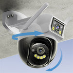 YESIDO KM12 Dual Lens 400W HD Surveillance Camera 360 Degree Wireless WiFi 2.4G Camera Support Two-Way Voice