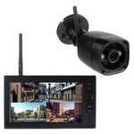 602D11 7-inch Four-screen Wireless Monitor with 1 WiFi Security Night Vision Camera, EU Plug
