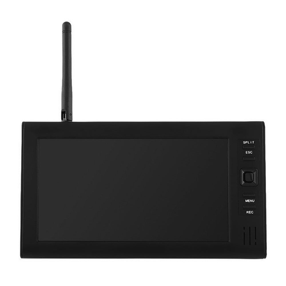 602D11 7-inch Four-screen Wireless Monitor with 1 WiFi Security Night Vision Camera, EU Plug