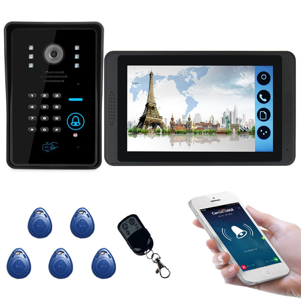 618MJIDS11 EU Plug Outdoor Night Vision P2P WiFi Intercom Video Doorbell