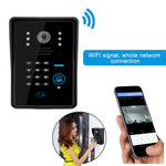 WF1002 1080P WiFi / IP Wireless Doorbell with Password and Card Unlock, Visual Intercom, EU Plug (CE, ROHS)