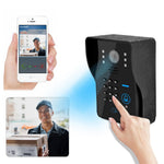 WF1002 1080P WiFi / IP Wireless Doorbell with Password and Card Unlock, Visual Intercom, EU Plug (CE, ROHS)