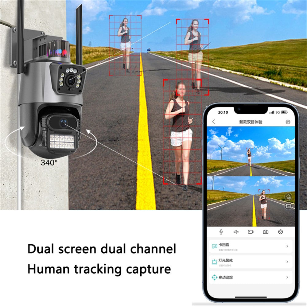 Outdoor Waterproof Intercom Monitor Ball Machine WiFi Camera, APP: ICSEE