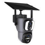 ESCAM QF390 2MP+2MP Dual Lens IP66 PIR Sensor WiFi Solar Panel IP Camera