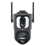 ESCAM QF390 2MP+2MP Dual Lens IP66 PIR Sensor WiFi Solar Panel IP Camera