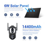 ESCAM QF390 2MP+2MP Dual Lens IP66 PIR Sensor WiFi Solar Panel IP Camera