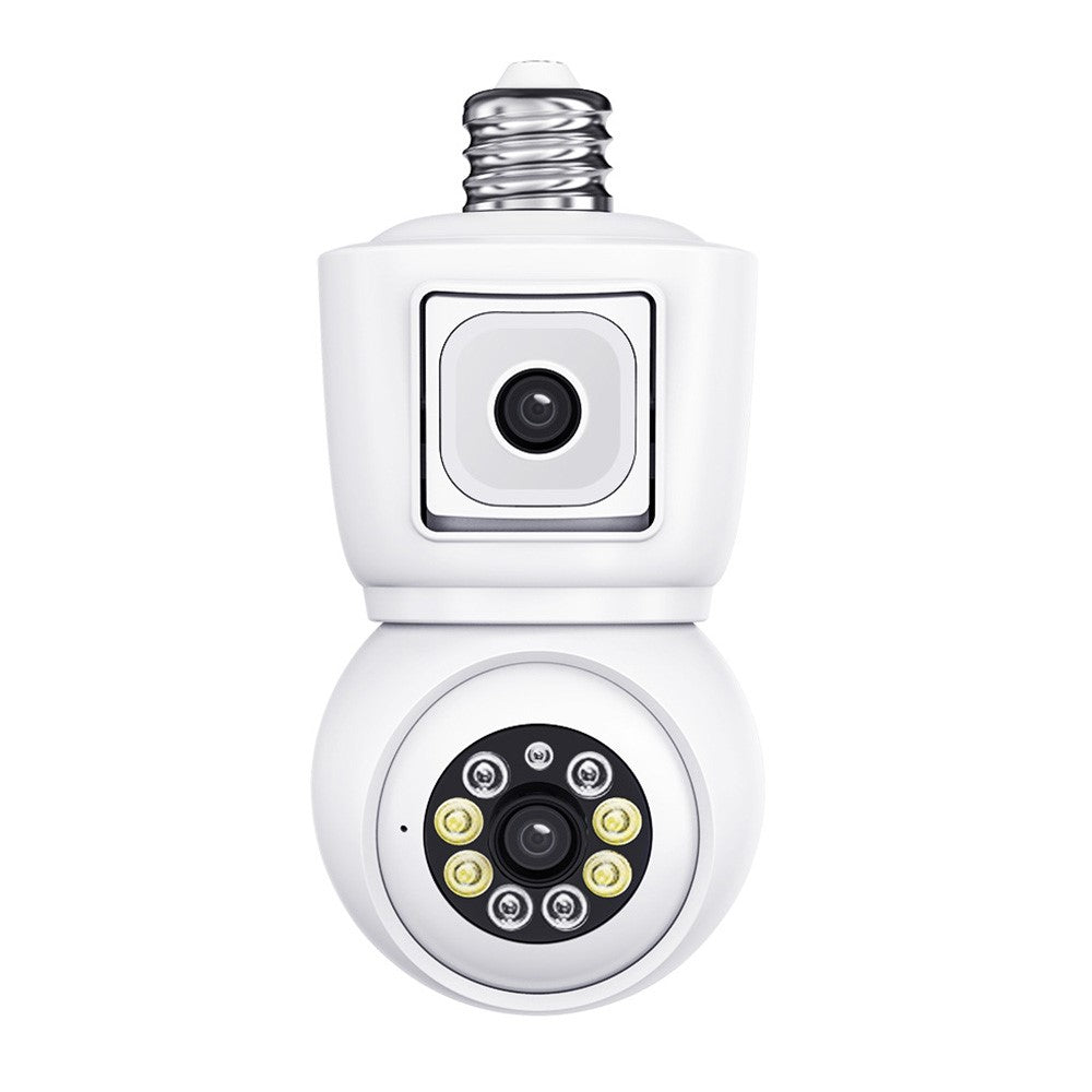 ESCAM QF202 E27 2x2MP Dual Lens Dual Screen Security Camera Two-Way Voice Motion Detection WiFi Camera
