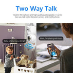 ESCAM QF202 E27 2x2MP Dual Lens Dual Screen Security Camera Two-Way Voice Motion Detection WiFi Camera