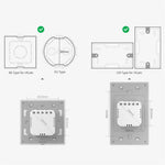 SONOFF TX Ultimate WiFi Smart Touch-vægkontakt understøtter eWeLink-Remote