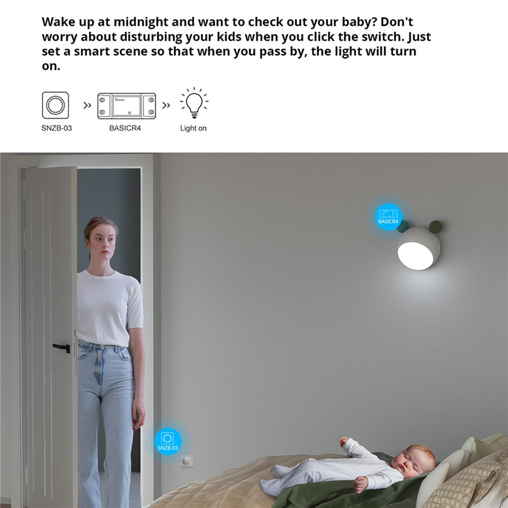SONOFF BASICR4 Wi-Fi Smart Switch Modul Understøtter eWeLink Fjernbetjening