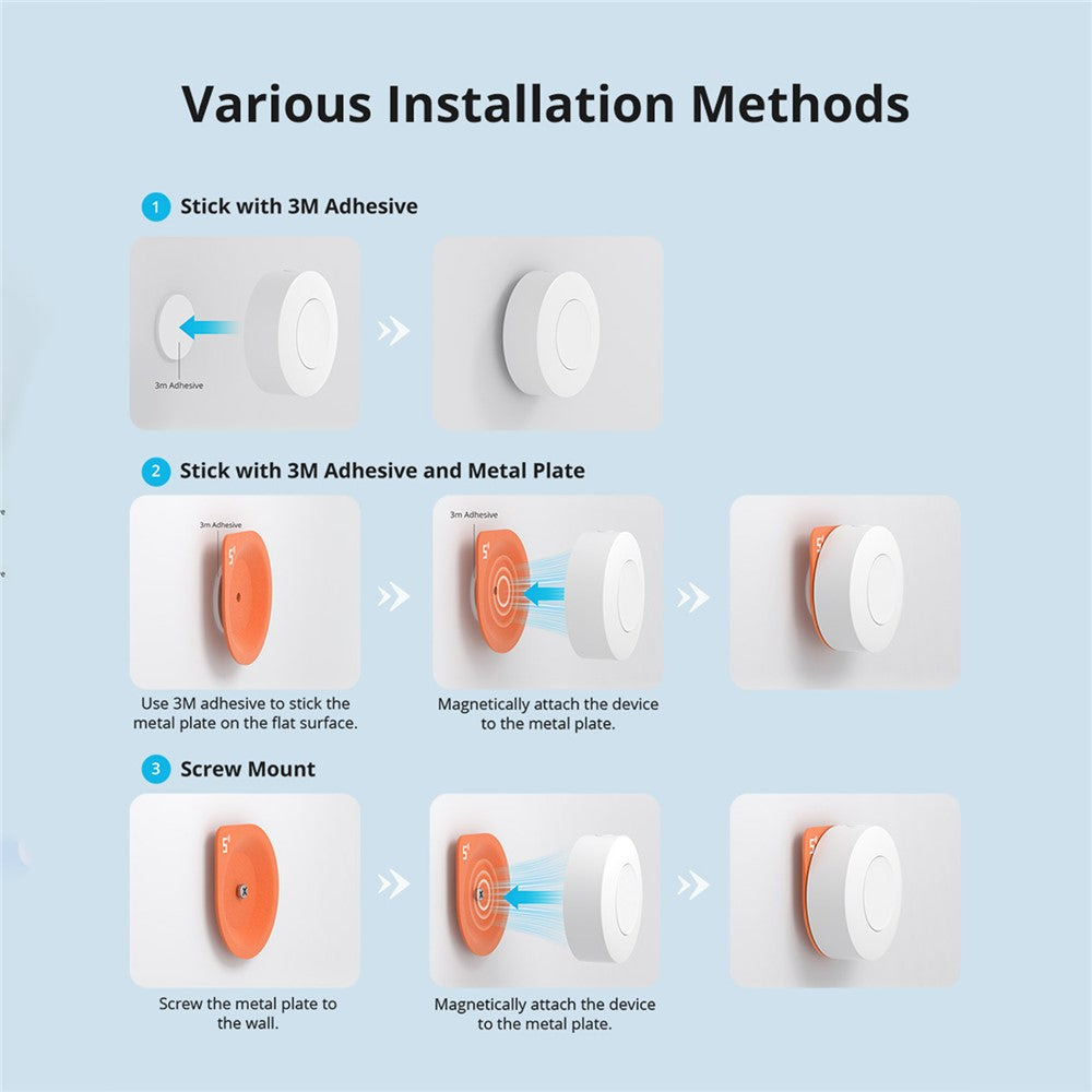 SONOFF SNZB-01P Zigbee Trådløs Strømafbryder Hjemmekontrol Vægafbryderpanel (med Batteri)