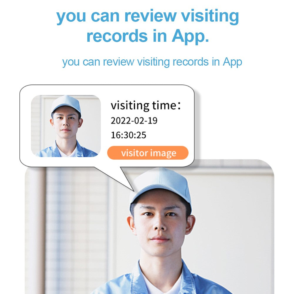 SN-D8 Two Way Audio Video Doorbell WiFi Mobile Phone Remote Home Camera