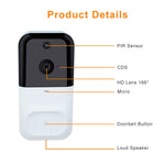 SN-D220 Tuya Wireless WiFi 1080P Motion Detection Doorbell Camera for Home Security