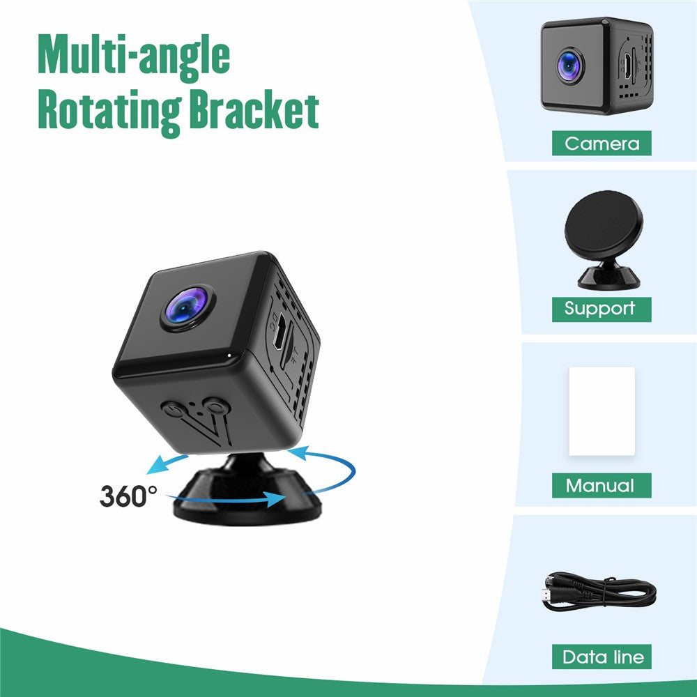 W10 Wireless Security Camera HD Motion Detection Square Infrared Night Vision WiFi Camera