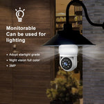 D211EM WiFi Bluetooth-compatible Camera E27 Bulb Shape 3MP Wireless Motion Detection Two-Way Voice Night Vision Camera